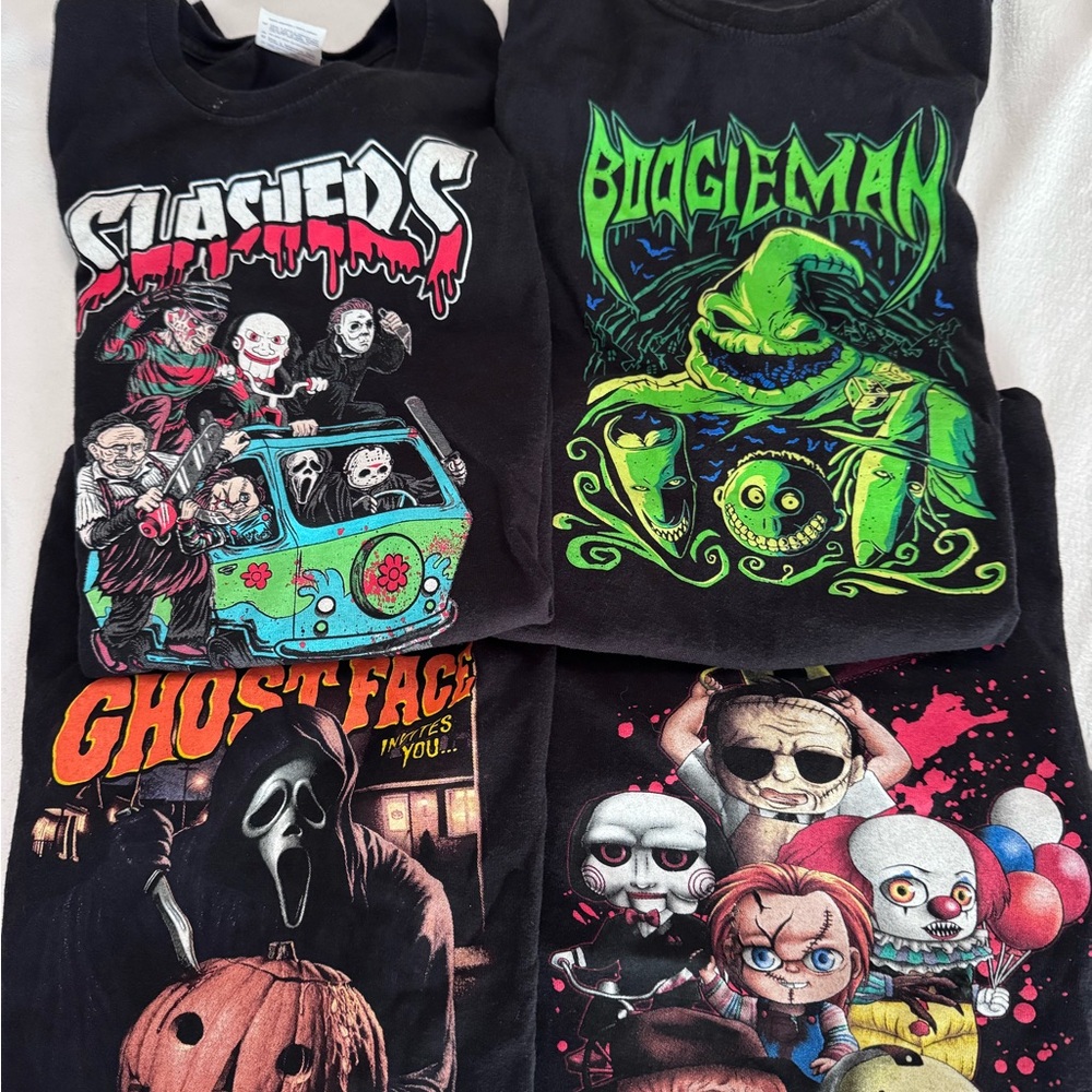 Kids Horror Graphic T-Shirts Set
